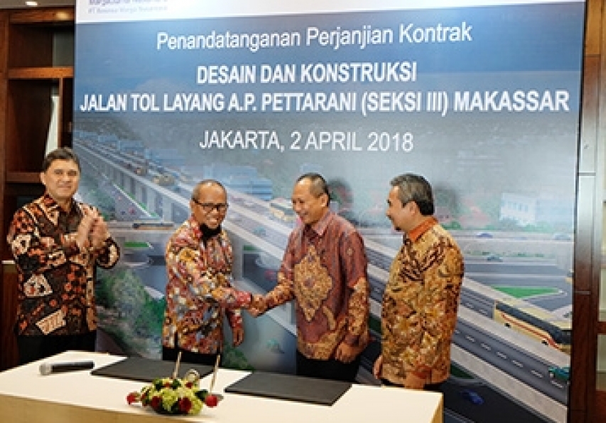 Signing Cooperation Contract of Design and Construction Pettarani Elevated