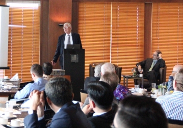 Dr. J. Scott Younger, OBE FICE as the Spokesperson of The Breakfast Dialogue