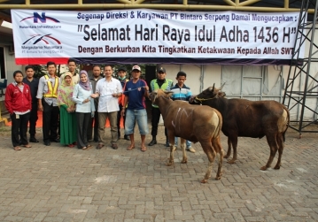 BSD and Makassar Toll Share Qurban for Eid-Al-Adha Celebration