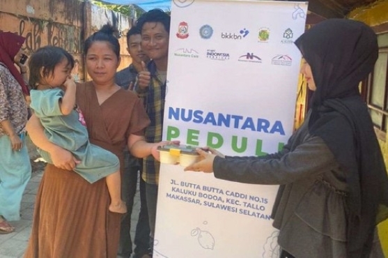Program Nusantara Peduli Stunting di Makassar Terus Berlanjut, Beri Dampak yang Lebih Luas